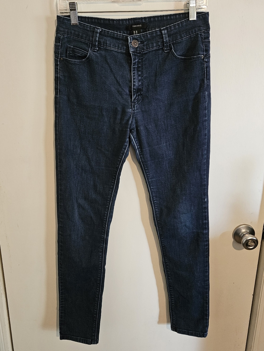 Forever 21 Womens Skinny Jeans Size 28 Dark Wash Mid Rise